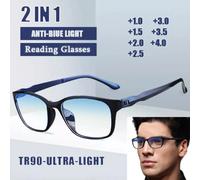FG Nuovi Occhiali da lettura Uomo Anti Blu Occhiali da presbite Antifatica Occhiali per computer +0.0 +1.0 +1.5 +2.0 +2.5 +3.0 +3.5 +4.0