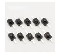 FGAHVZZY 10pcs DC 30V 1A Black On off Push Button Switch for Torch