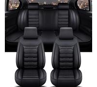 FGAITH Set Completo Coprisedili Auto in Pelle per Suzuki Grand Vitara 2005-2019, Set Coprisedile Traspiranti Anteriori e Posteriori Protezione Sedili Auto Accessori,A/Black