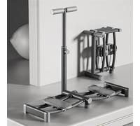 FGAQLUK Ski Machine, Simulatore Di Sci, Attrezzatura for Esercizi Con Macchina Da Sci Ad Altezza Regolabile for Allenamento Dei Muscoli Del Pavimento Pelvico Delle Gambe, for La Casa(Grijs,With handra