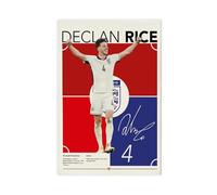 FGDHJ Declan Rice - Poster su tela per camera da letto, decorazione per ufficio, stanza, regalo, 50 x 75 cm
