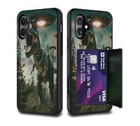 FGDRFGRW Custodia a portafoglio per carte di credito, a doppio strato, ibrida, antiurto, con funzione cavalletto, per iPhone 15 Plus da 6,7 pollici, pappagallo