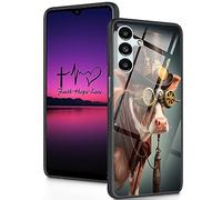 FGDRFGRW Progettata per Galaxy A13 5G, retro in vetro temperato con custodia protettiva antiurto in morbido silicone per Samsung Galaxy A13 5G 6,4" 2022, Steampunk of a Cow