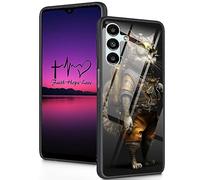 FGDRFGRW Progettata per Galaxy A15 4G/5G, retro in vetro temperato con custodia protettiva antiurto in morbido silicone per Samsung Galaxy A15 4G/5G 6,7" 2023, Steampunk of a Cat