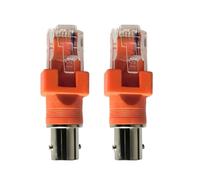 FGDTREE 2 pezzi BNC RJ45 connettore adattatore cavo di rete tester link adatto per reti tester cavi e apparecchiature toner uso coincidente con collegamento Ethernet