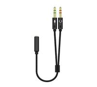 FGDTREE 3.5mm Y Cavo Microfono Auricolare Splitter Cavo Femminile A 2 Maschio Cuffia Mic Adattatore Cavi Per Telefono