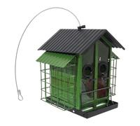 FGDTREE Alimentatori resistenti all'aperto del tempo del tetto degli alimentatori dell'uccello del metallo di durevolezza doppio per il giardino del cortile