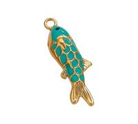 FGDTREE Charm a forma di pesce, accessorio in diversi colori, gioielli delicati per progetti creativi, collane e ciondoli per donne