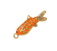 FGDTREE Charm a forma di pesce, accessorio in diversi colori, gioielli delicati per progetti creativi, collane e ciondoli per donne