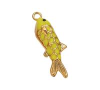 FGDTREE Charm a forma di pesce, accessorio in diversi colori, gioielli delicati per progetti creativi, collane e ciondoli per donne