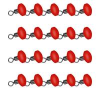 FGDTREE Connettori per amo da pesca con terminali che si illuminano al buio, girelle con perline a forma di T, girelle da pesca che si illuminano al buio