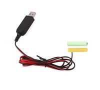 FGDTREE Convertitore di alimentazione USB Eliminatori Batteria Sostituire 2pcs 1.5V LR03 Connect per LED Luce Telecomando Eliminatori Batteria