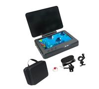 FGDTREE Fish Finder portatile con ampia prospettiva di 195 gradi e staffa regolabile per osservazione subacquea chiara Fish Finder con luci a LED