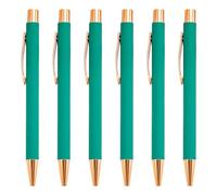 FGDTREE Set di 6 penne a sfera retrattili da 1,0 mm, per diari scolastici e lavorativi