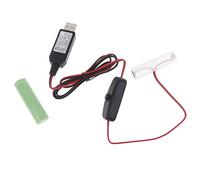 FGDTREE Tipo C USB Power Converter Batteria Sostituire 2pcs 1.5V AA Connect per LED Luce Cavo di Alimentazione