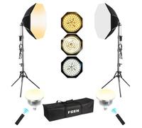 FGen Softbox Leggero Ottagonale 60W LED 3000-6500K 3 Modi e Telecomando