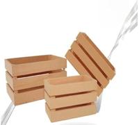FGF IMPORT EXPORT Cassette Legno Arancio 3pz 02505, Come da Foto