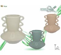 FGF IMPORT EXPORT L.Ceramica Vaso T.U. 14x14x15cm 96995, Come da Foto