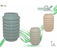 FGF IMPORT EXPORT L.Riga Larga Vaso 10x10x17cm 969, Come da Foto