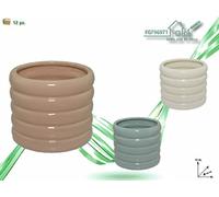 FGF IMPORT EXPORT L.Riga Larga Vaso 12x12x10cm 96971, Come da Foto