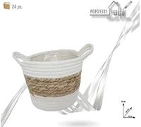 FGF IMPORT EXPORT L.Tessuto P/PIANTA Ovale 22x18x14 01331, Come da Foto