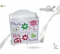 FGF IMPORT EXPORT Mobile Legno 2CASS Bianco 24x11x25 62633, Come da Foto