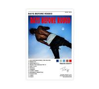 FGFGH Poster su tela con album musicale Travis Scott Days Before Rodeo, senza cornice, 30 x 45 cm