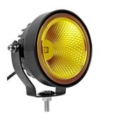 FGGHDR Fari Anteriori 2 Pezzi LED Lavoro Fuoristrada 4 Pollici Faretti Rotondi Fendinebbia Per Auto ATV Dirt Bike Pickup Truck Boat(4 inch Flood-yellow 1)