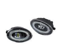 FGGHDR Gruppo Fari Auto 1 Paio Di Luci Diurne A LED Angel Eyes Bianche Antinebbia Per Accord Per Jazz Per Fit Per Civic 2008 2009 2010 2011 2012 2013 2014 2015 Fari Delle(Angel Eyes Fog Lamp)