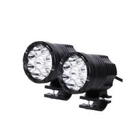 FGGHDR Lampada Faro Moto Fendinebbia Faro Ausiliario Motocross 9 Chip Fari LED Aggiuntivi Per Moto Luci Lunghe Abbaglianti/anabbaglianti/stroboscopiche(2 pezzi)