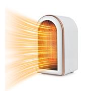 FGHB Termoventilatore Piccolo a Risparmio Energetico, Mini Riscaldatore Elettrico in Ceramica PTC Silenzioso, Riscaldamento Mobile Elettrico a Spina 1200W/800W e Protezione da Surriscaldamento