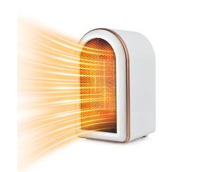 FGHB Termoventilatore Piccolo a Risparmio Energetico, Mini Riscaldatore Elettrico in Ceramica PTC Silenzioso, Riscaldamento Mobile Elettrico a Spina 1200W/800W e Protezione da Surriscaldamento