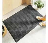 FGHDFH Zerbino per porta d'ingresso per interni ed esterni, impermeabile per tutte le stagioni, zerbino per tutte le stagioni, robusta gomma naturale, resistente allo sbiadimento, a basso profilo,