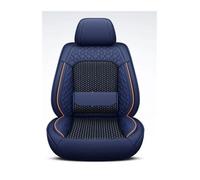 FGHDSSA Coprisedili Auto Coprisedile Per Auto A 5 Posti In Pelle Per Nappa Ice Silk Con Supporto Lombare Fisso, Universale Quattro Stagioni Adatto Maggior(Blu)