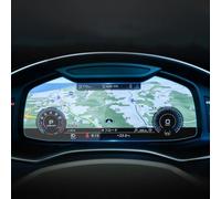 FGHDSSA Per A6 Per A7 2019-2024 Pellicola Protettiva In Vetro Temperato Per Display LCD Del Pannello Strumenti E Navigatore GPS Per Auto Pellicola Protettiva Navigatore(Instrument)