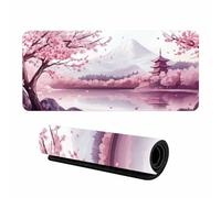 fghgbf Tappetino Mouse Paesaggio rosa del Giappone,600x400x2mm tappetino mouse XXL Gaming,con Base Antiscivolo,lavabile Sottomano Grande Dimensione - Migliora la Precisione e la Velocità