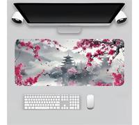 fghgbf Tappetino Mouse Soffitta dei Fiori Rosa,700x400x3mm tappetino mouse XXL Gaming,con Base Antiscivolo,lavabile Sottomano Grande Dimensione - Migliora la Precisione e la Velocità