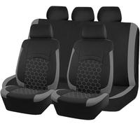 FGHGX 9 PCS Set Completo Coprisedili per Mitsubishi Colt Lancer ASX Eclipse Cross Outlander L200, Coprisedili Auto Set Comodi Auto Set Coprisedili Traspirante Auto Copri Sedili,Grey
