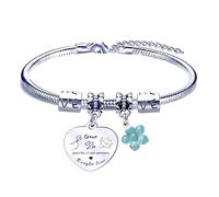 FGHJK Braccialetto Regalo per Zia - L'amore tra una Zia e un Nipote e per Sempre Ti Voglio Bene - Bracciale Donna per Compleanno Anniversaire