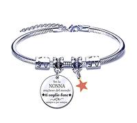 FGHJK Idee Regalo Natale 2025 Regali Natale Nonna Regalo Bracciale per Nonna Anniversario Compleanno Donna Festa della Nonna Bracciale Donna Bracciale Nonna (1)