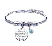FGHJK Regali Amica Bracciale Braccialetto Braccialetti Amica Regalo per Amica Regalo Ringraziamento Amica Regalo Natela Compleanno Anniversario Amica Regalo di Laurea Regalo Amicizia