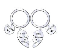 FGHJK Regali Natale San Valentino San Valentino per Lei Regalo San Valentino per Lui Regali per Lei Lui Regalo Fidanzato Fidanzata Regalo Coppia Portachiavi Coppia Idee Regalo Coppia (6)