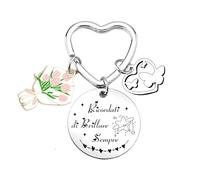 FGHJK Regalo Amici Portachiavi Regali Migliore Amica Portachiavi Amicizia per Migliore Amico Regala di Amicizia Regalo compleanno Laurea Lunga distanza Addio Ricordi Stelle Natale (1)