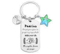 FGHJK Regalo Portachiavi Padrino Regalo Padrino Battesimo Miglior Padrino del mondo Regalo Padrino Compleanno Regalo Padrino Cresima Regali Natale Padrino Idea Regalo Giorno di Pasqua (1)