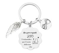 FGHJK Regalo Portachiavi Zio,Regalo Per Zio, Regalo Zio Compleanno, Regalo Zio Natale, Zio Regalo, Regalo Per Zio, Idee Regalo Zio Grazie per essere un pezzo così importante della mia vita (2)