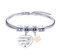 FGHJK Regalo Sorella Maggiore Braccialetti Donna Braccialetto Bracciale Sorella Bracciale Acciaio Inossidabile Regali Laurea Regalo Sorella Compleanno Regali Natale 2025 Offerte (6)