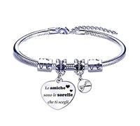FGHJK Regalo Sorella Maggiore Braccialetti Donna Braccialetto Bracciale Sorella Bracciale Acciaio inossidabile Regali Laurea Regalo Donna Compleanno Regali Natale 2025 Offerte (3)