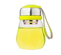 FGHSKIZ Bicchieri d'Acqua Calda, Tazza d'Acqua Il Bicchiere Che trasporta Una Grande Tazza da tè, Una Tazza isolata, Un Set di Tazze d'Acqua for Studenti.(Yellow)