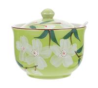 FGHSKIZ Il Barattolo, Pentola for condimenti Modello Floreale Vintage Sale Zucchero Pepe Contenitore for spezie Dispenser for barattoli di condimento Self-Service Utensili da Cucina Lattina Rosa