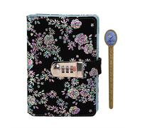 FGHSKIZ Il taccuino, Diario Segreto DaiJournal da 200 Pagine chiudibile Tramite Password con Lucchetto a Combinazione Diario Personale bloccabile in Pelle Ricaricabile